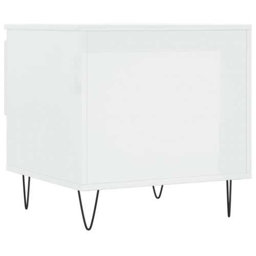Stolić za kavu sjajni bijeli 50 x 46 x 50 cm konstruirano drvo - Visoko sjajno bijela 1 Cijena