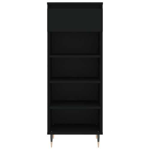 Ormarić za cipele crni 40 x 36 x 105 cm od konstruiranog drva - Crna 1 Cijena