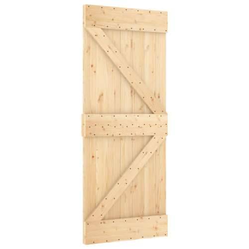 Klizna vrata s priborom za montažu 85 x 210 cm masivna borovina Cijena