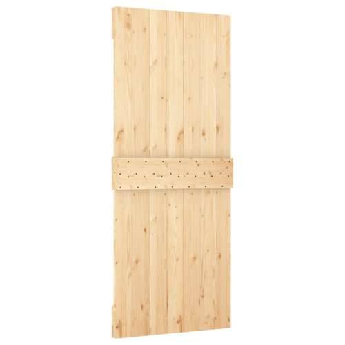 Klizna vrata s priborom za montažu 85 x 210 cm masivna borovina Cijena