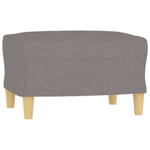 3-dijelni set sofa s jastucima smeđesivi od tkanine - Sivo-smeđa s jastucima i tabureom Cijena