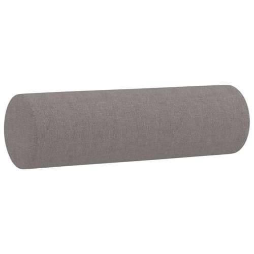 3-dijelni set sofa s jastucima smeđesivi od tkanine - Sivo-smeđa s jastucima i tabureom Cijena