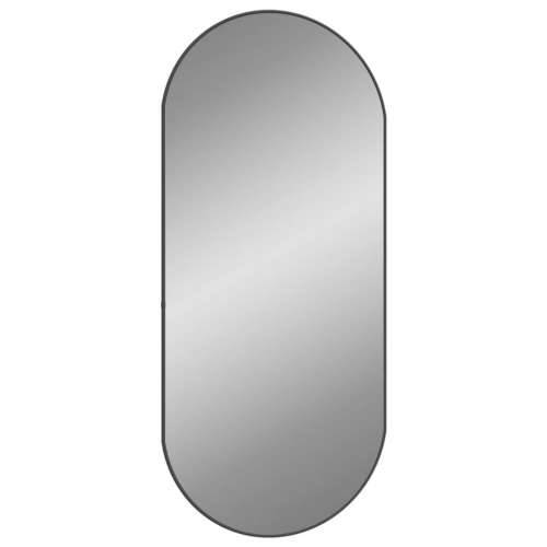 Zidno ogledalo crno 100 x 45 cm ovalno Cijena
