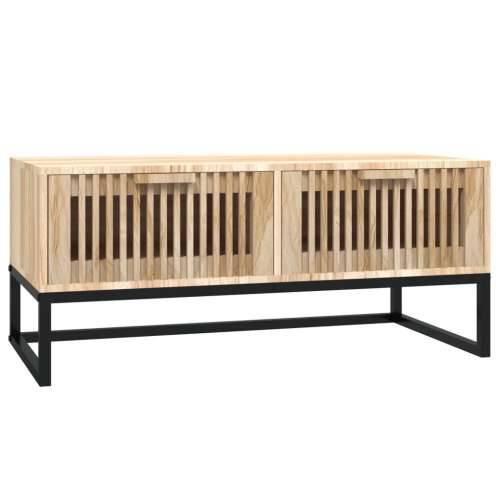 Stolić za kavu 80 x 40 x 35 cm konstruirano drvo i željezo - Smeđa 1 Cijena