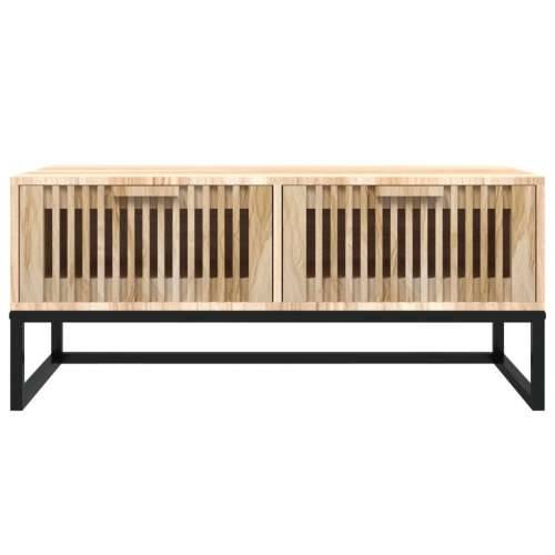 Stolić za kavu 80 x 40 x 35 cm konstruirano drvo i željezo - Smeđa 1 Cijena