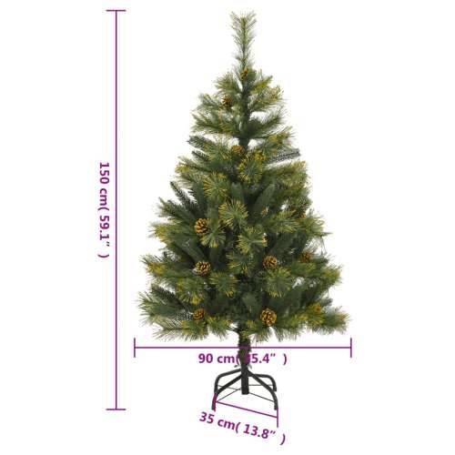 Umjetno božićno drvce sa šarkama i šiškama 150 cm - 150 cm 1 Osnovni Cijena