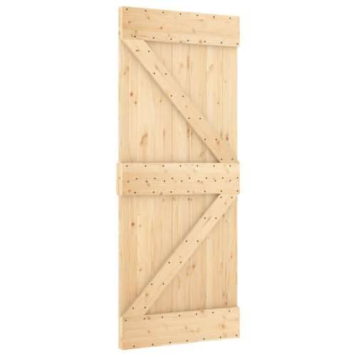 Klizna vrata s priborom za montažu 85 x 210 cm masivna borovina Cijena