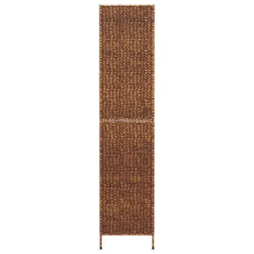 Paravan - Sobna pregrada s 4 panela smeđa 163 x 180 cm od vodenog zumbula - Smeđa 163 x 180 cm 1 Cijena