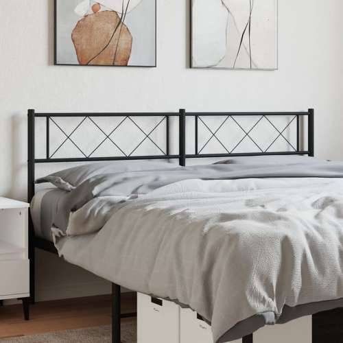 Metalno uzglavlje crno 140 cm - Crna 140 cm 1 Cijena