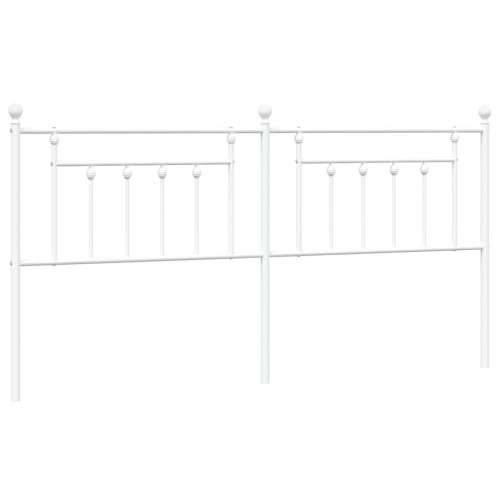 Metalno uzglavlje bijelo 193 cm - Bijela 193 cm 1 Cijena