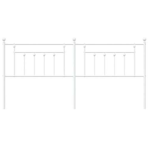 Metalno uzglavlje bijelo 193 cm - Bijela 193 cm 1 Cijena