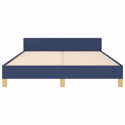Okvir za krevet bez madraca plavi 140 x 190 cm od tkanine - Plava 140 x 190 cm gumbi Cijena