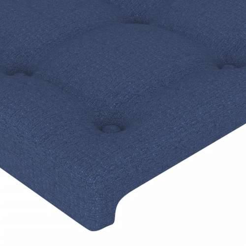 Okvir za krevet bez madraca plavi 140 x 190 cm od tkanine - Plava 140 x 190 cm gumbi Cijena