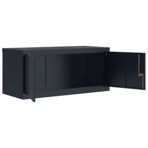 Ormarić za spise antracit 90x40x145 cm čelični - Antracit 90 x 40 x 145 cm 1 Cijena