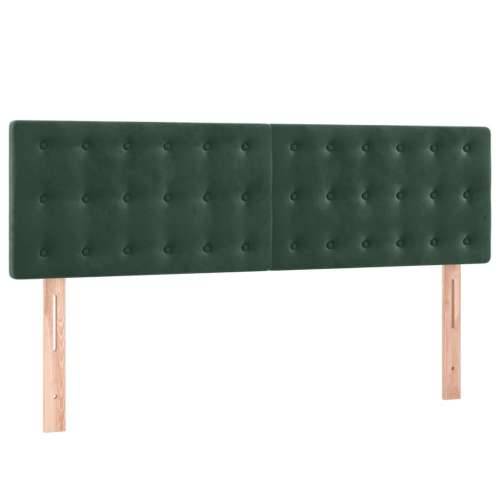 Krevet s oprugama i madracem tamnozeleni 140x190 cm baršunasti - Tamnozelena 140 x 190 cm gumbi Cijena