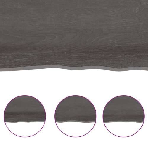 Stolna ploča tamnosmeđa 80x40x(2-4) cm obrađena masivna hrast Cijena