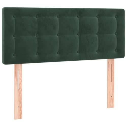 Box spring krevet s madracem tamnozeleni 90x190 cm baršunasti - Tamnozelena 90 x 190 cm gumbi Cijena