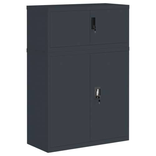 Ormarić za spise antracit 90x40x130 cm čelični - Antracit 90 x 40 x 130 cm 1 Cijena