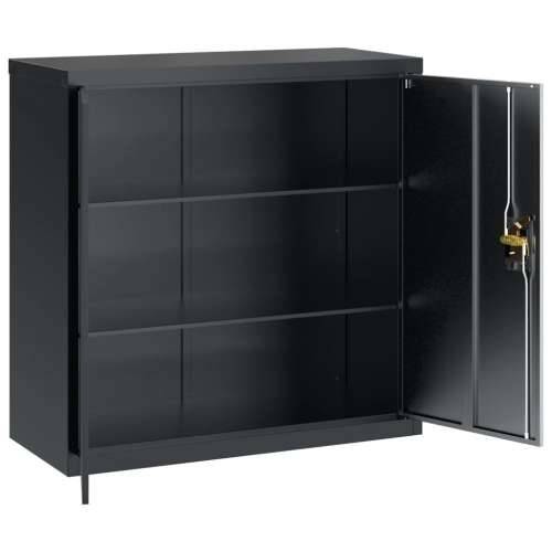 Ormarić za spise antracit 90x40x130 cm čelični - Antracit 90 x 40 x 130 cm 1 Cijena