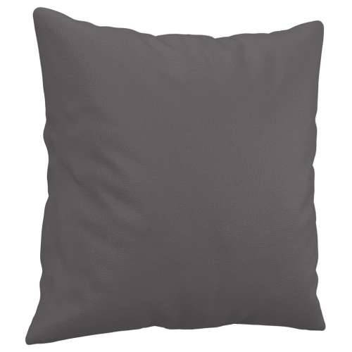 2-dijelni set sofa s jastucima sivi od umjetne kože - Siva s jastučićima Cijena