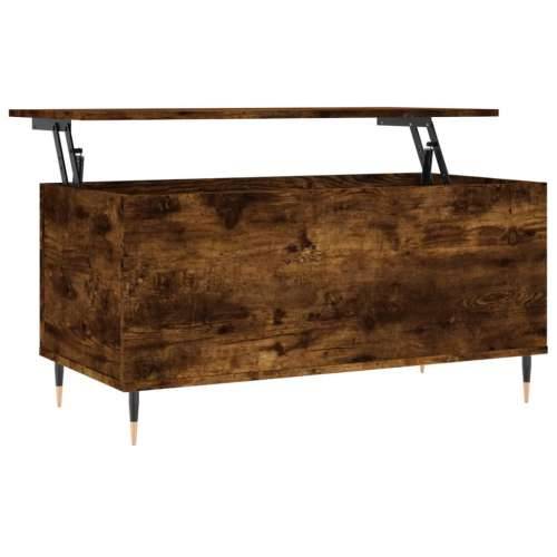 Stolić za kavu boja hrasta 90 x 44,5 x 45 cm konstruirano drvo - Dimljeni hrast 1 Cijena