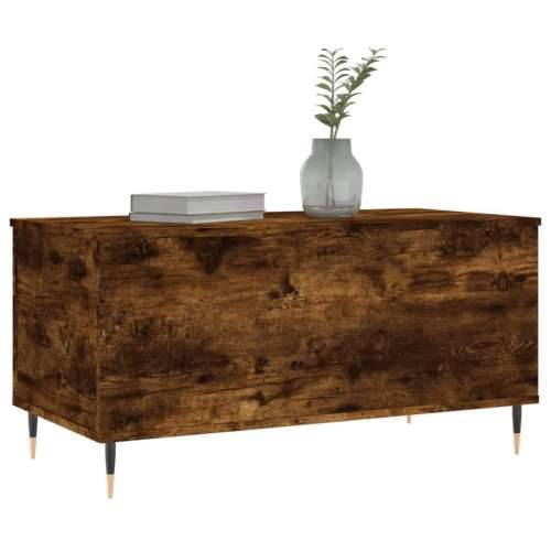 Stolić za kavu boja hrasta 90 x 44,5 x 45 cm konstruirano drvo - Dimljeni hrast 1 Cijena