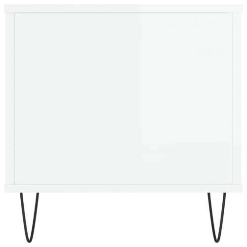 Stolić za kavu sjajni bijeli 90x44,5x45 cm konstruirano drvo - Visoko sjajno bijela 1 Cijena
