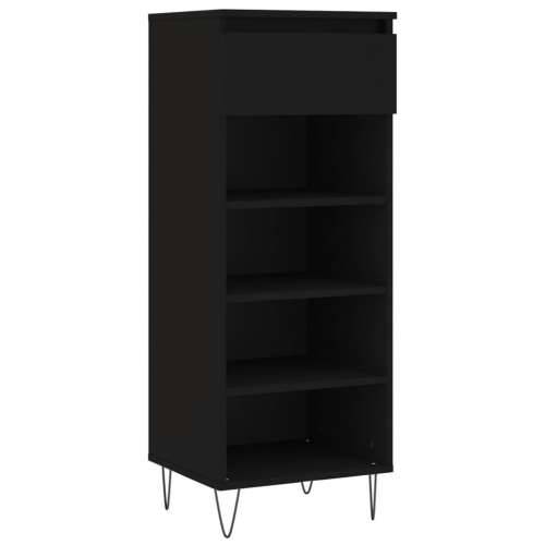 Ormarić za cipele crni 40 x 36 x 105 cm od konstruiranog drva - Crna 1 Cijena
