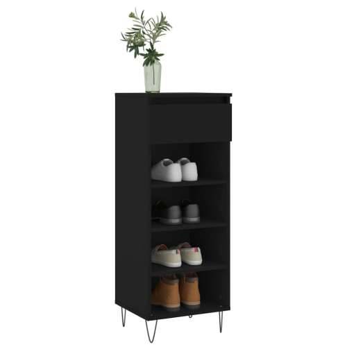 Ormarić za cipele crni 40 x 36 x 105 cm od konstruiranog drva - Crna 1 Cijena