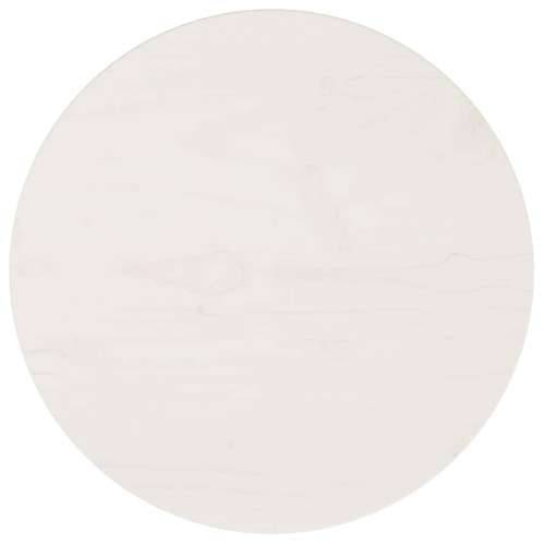 Ploča za stol okrugla bijela Ø 40 x 3 cm od masivne borovine - Bijela 40 x 3 cm 1 Cijena