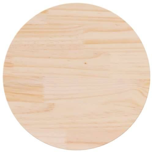 Ploča za stol okrugla Ø 70 x 3 cm od masivne borovine - Prirodna 70 x 3 cm 1 Cijena