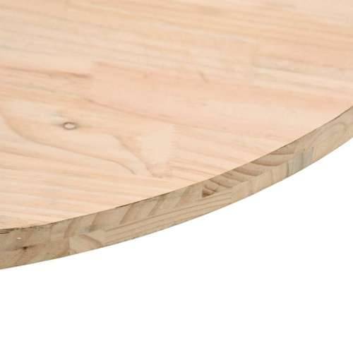 Ploča za stol okrugla Ø 70 x 3 cm od masivne borovine - Prirodna 70 x 3 cm 1 Cijena