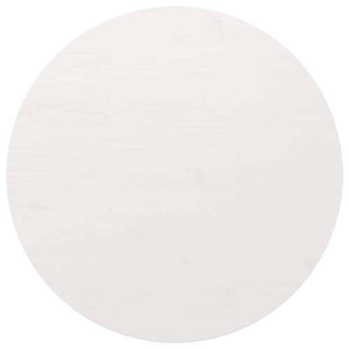 Ploča za stol okrugla bijela Ø 80 x 3 cm od masivne borovine - Bijela 80 x 3 cm 1 Cijena
