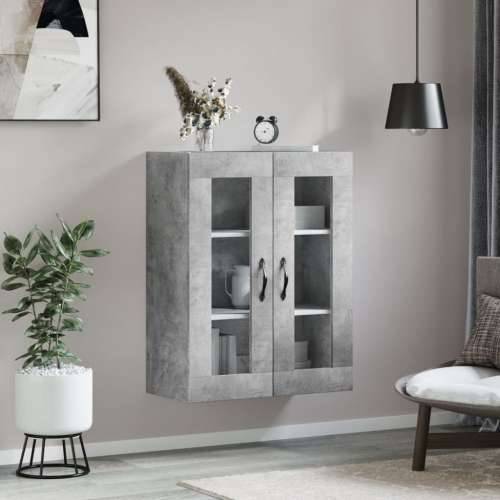 Zidni ormarić siva boja betona 69,5x34x90 cm konstruirano drvo - Beton siva 1 Cijena