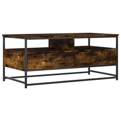 Stolić za kavu boja hrasta 100 x 51 x 45 cm konstruirano drvo - Dimljeni hrast 100 x 51 x 45 cm 1 Cijena