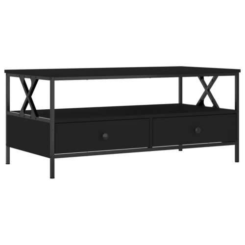 Stolić za kavu crni 100 x 51 x 45 cm od konstruiranog drva - Crna 1 Cijena