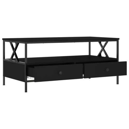 Stolić za kavu crni 100 x 51 x 45 cm od konstruiranog drva - Crna 1 Cijena