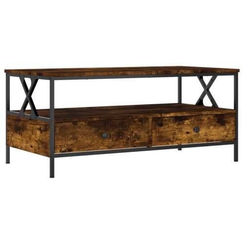 Stolić za kavu boja hrasta 100 x 51 x 45 cm konstruirano drvo - Dimljeni hrast 1 Cijena