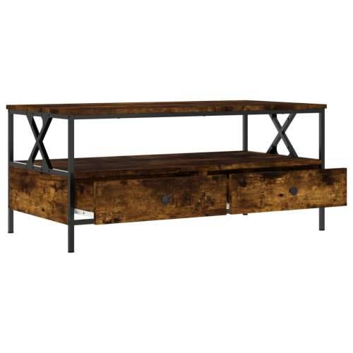 Stolić za kavu boja hrasta 100 x 51 x 45 cm konstruirano drvo - Dimljeni hrast 1 Cijena