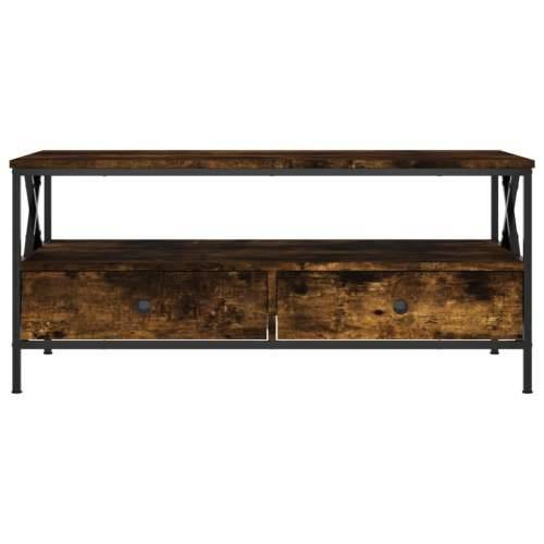 Stolić za kavu boja hrasta 100 x 51 x 45 cm konstruirano drvo - Dimljeni hrast 1 Cijena