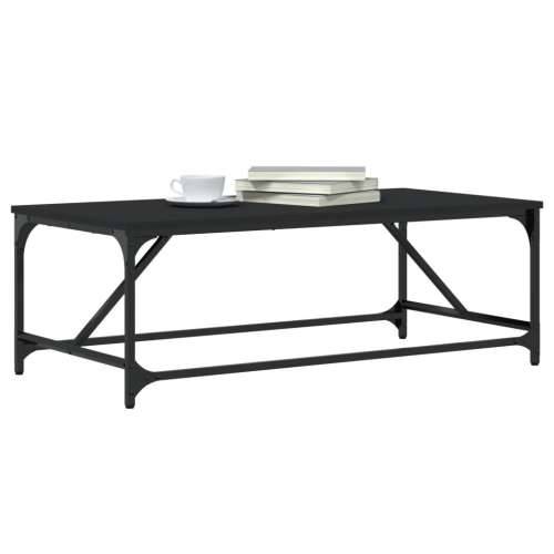 Stolić za kavu crni 100 x 50 x 35 cm od konstruiranog drva - Crna 1 100 cm Cijena