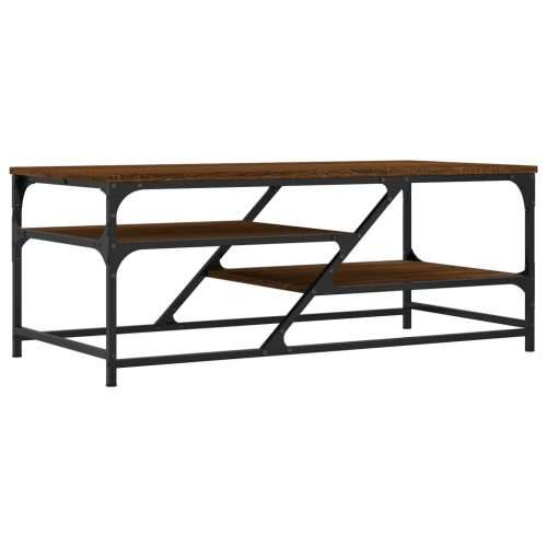 Stolić za kavu smeđa boja hrasta 100x49x40 cm konstruirano drvo - Smeđi hrast 1 Cijena