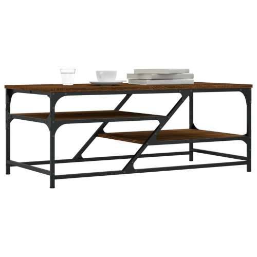 Stolić za kavu smeđa boja hrasta 100x49x40 cm konstruirano drvo - Smeđi hrast 1 Cijena