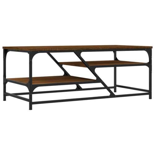 Stolić za kavu smeđa boja hrasta 100x49x40 cm konstruirano drvo - Smeđi hrast 1 Cijena