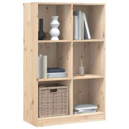 Regal za knjige 70 x 33 x 110 cm od masivne borovine - Prirodna 1 Cijena