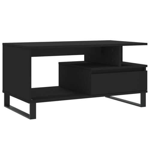 Stolić za kavu crni 90 x 49 x 45 cm od konstruiranog drva - Crna 1 Cijena