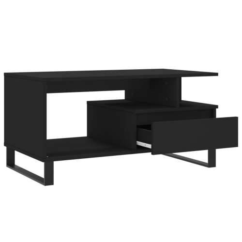 Stolić za kavu crni 90 x 49 x 45 cm od konstruiranog drva - Crna 1 Cijena