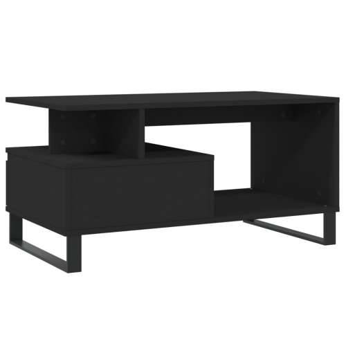 Stolić za kavu crni 90 x 49 x 45 cm od konstruiranog drva - Crna 1 Cijena