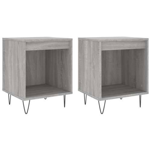 Noćni ormarići 2 kom boja hrasta 40x35x50 cm konstruirano drvo - Sivi hrast sonoma 2 Cijena