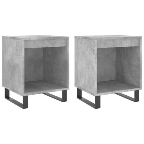 Noćni ormarići 2 kom boja betona 40x35x50 cm konstruirano drvo - Beton siva 2 Cijena